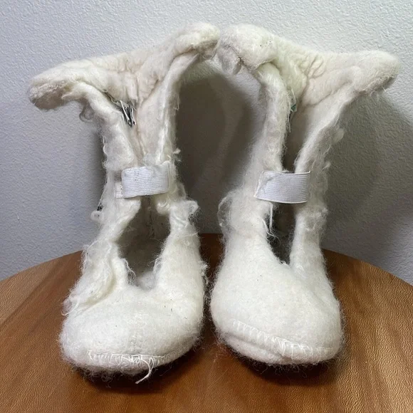 Vintage Sorel Caribou Wool Lined Rain Boots Lace Up Hiking Snow Work Boot Size 8 - Picture 16 of 16